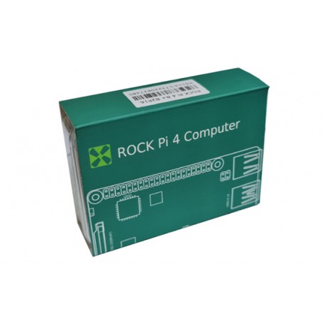 Platine Radxa Rock Pi 4 Modèle B+ et sa boite de rangement