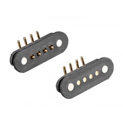 Connecteurs coudés 4 contacts magnétiques pour PCB Adafruit 5358