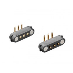 Connecteurs coudés 3 contacts magnétiques pour PCB Adafruit 5360
