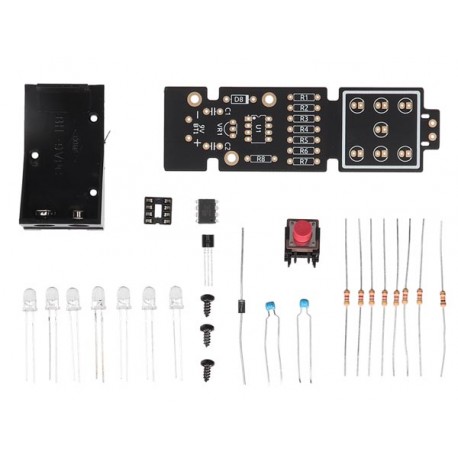 Détail des composants du kit dé électronique Whadda® WSG114
