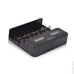 Chargeur ultra rapide à entrée USB pour accus (AAA/AA/C/D) CEH9026