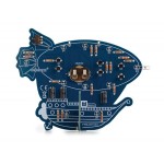 Face arrière du circuit imprimé du kit Zeppelin rétro Whadda WSL222