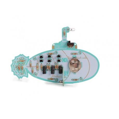 Face arrière du kit sous-marin rétro Whadda WSL223