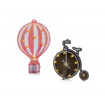 Set de 2 kits de soudage: montgolfière et vélo rétro Whadda WSL22SET1 assemblés