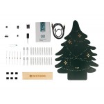 Détail des composants du kit sapin de Noël programmable Whadda WSPXL100