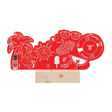 Face arrière du kit Hello Summer lumineux Whadda WSXL106