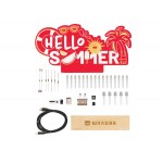 Détail des composants du Kit Hello Summer à effets lumineux Whadda WSXL106