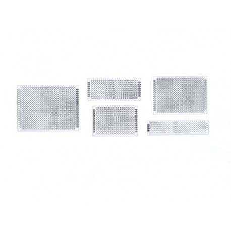 Jeu de 5 plaques pastillées B/ECS au pas de 2,54 mm