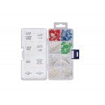 Détails de contenu de l'assortiment de 130 leds WCS101