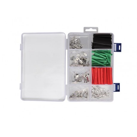 Détail de l'assortiments de cosses FASTON 2,8 à 6,3 mm WCS200