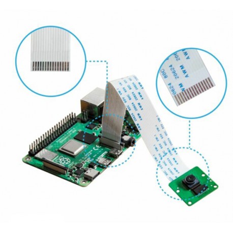 Nappe CSI 15 contacts livrée avec la caméra 8 Mpx IMX219 B0390