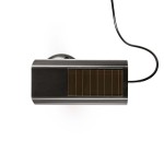 Vue du mini panneau solaire de la caméra extérieure factice solaire DUMCBS10BK