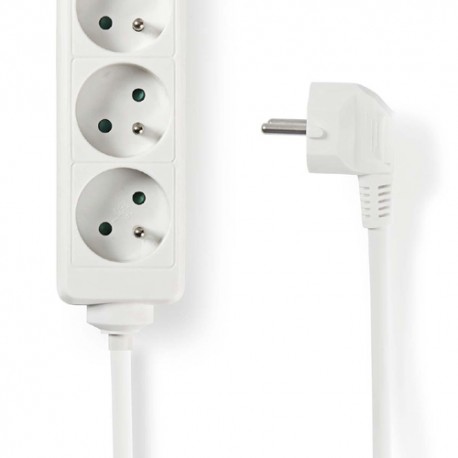 Multiprise 6 prises avec terre sur câble 1,5 m (3680 W / 16A)  - 2