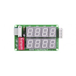 MIKROE-202 : Module Serial 7-seg Display 2 Board