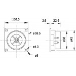 SC5 - 8 Ohm 13 mm (0,5") Haut-parleur à dôme en polycarbonate à blindage magnétique  - 3