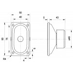 Haut-parleur large bande 5 x 9 cm (2" x 3,5") à blindage magnétique  - 3
