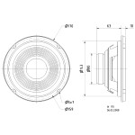 W170 - Haut-parleur de graves HiFi 17 cm (6,5") 8 ohms  - 3