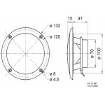FR 10 WP - 4 Ohm (noir) - Haut-parleur large bande 10 cm (4") résistant à l'eau salée  - 3