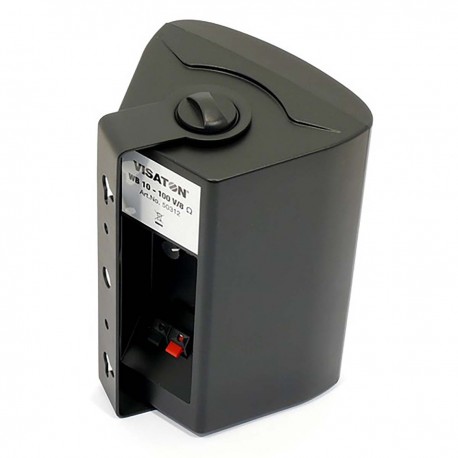 WB10 100V - Haut-parleurs compacts 2 voies 8 Ohm dans un boîtier en plastique robuste (Noir)  - 2