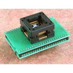 Adaptateur DIL48/QFP80-1 ZIF MSP430  - 1