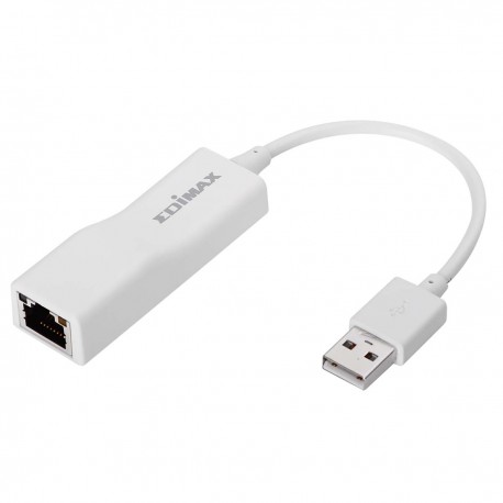 Adaptateur USB 2.0 Fast Ethernet 10/100 Mbit Blanc  - 1