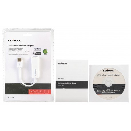 Adaptateur USB 2.0 Fast Ethernet 10/100 Mbit Blanc  - 7