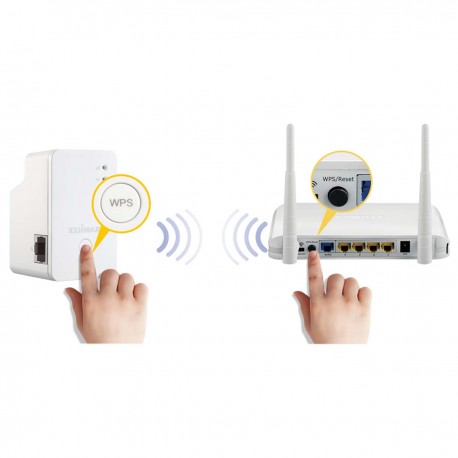 N300 Mini Wi-Fi Extender/Point d'accès/Pont Wi-Fi Blanc  - 9