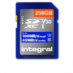 Carte mémoire SD haute vitesse SDHC/XC V30 UHS-I U3 256 GB