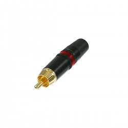 Connecteur RCA Male Métal Rouge  - 1