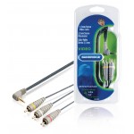 Câble vidéo composite 3.5 M - 3RCA M 3,5 mm mâle - 3x RCA Mâles 2.00 m Bleu  - 1