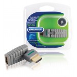 Adaptateur HDMI High Speed avec Ethernet Rotatif Connecteur HDMI - HDMI femelle Gris  - 1