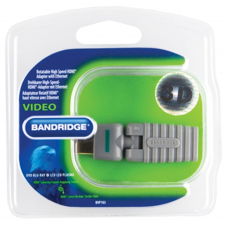 Adaptateur HDMI High Speed avec Ethernet Rotatif Connecteur HDMI - HDMI femelle Gris  - 3