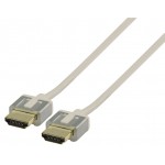 Câble HDMI avec Ethernet haute vitesse AM - AM Connecteur HDMI - Connecteur HDMI 1.00 m Blanc  - 2