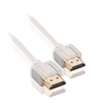 Câble HDMI avec Ethernet haute vitesse AM - AM Connecteur HDMI - Connecteur HDMI 1.00 m Blanc  - 4