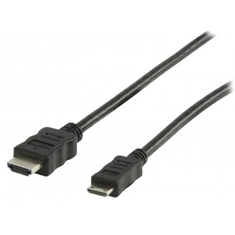 Câble HDMI avec Ethernet haute vitesse AM - CM Connecteur HDMI - HDMI Mini Mâle 2.00 m Noir  - 2