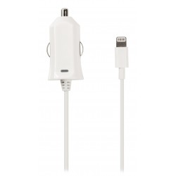 Chargeur de voiture 2.1 A Apple Lightning Blanc  - 1