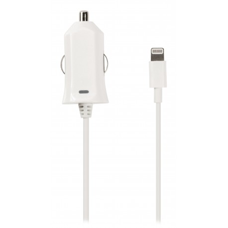 Chargeur de voiture 2.1 A Apple Lightning Blanc  - 1