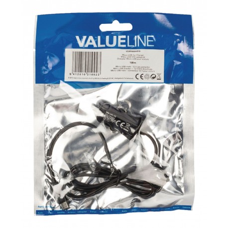 Chargeur de voiture 2.1 A Micro USB Noir  - 3