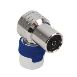 KOKWI 5 Connecteur IEC CATV Push On (Femelle, Perpendiculaire)  - 1