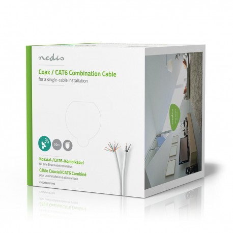 IEC (Coax) CAT6 Combi câble  - 2