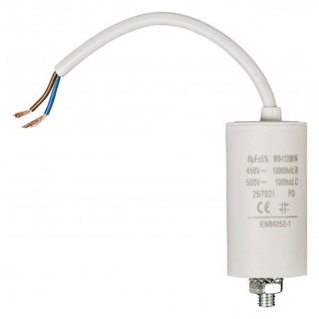 Condensateur 8.0uf / 450 V + cable  - 1
