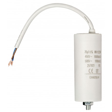 Condensateur 25.0uf / 450 V + cable  - 1