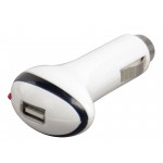 Chargeur de voiture 1-Output 1.0 A USB Blanc  - 1