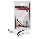 Chargeur de voiture 1-Output 1.0 A USB Blanc  - 2