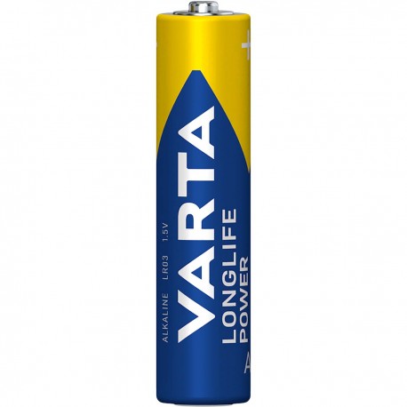 Blister de 4 piles alcalines VARTA 1,5 V ( AAA / LR03 )  - 1