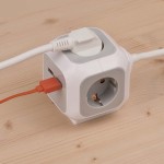 Prise ALEA-Power Plug avec bloc USB / Plug (Prises de courant 4 voies, 2x chargeur USB et câble de 1,4 m)  - 3
