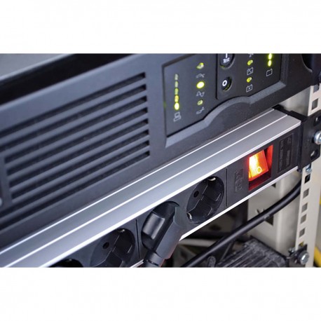 Prise Alu-Line 19" 9 voies Noir  - 3