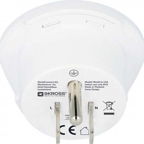 Adaptateur de voyage Prise mondiale vers USA  - 3