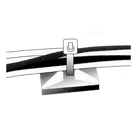10 bases adhésives pour serre-câble  - 2