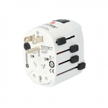 Adaptateur de voyage World PRO avec mise à la terre  - 8